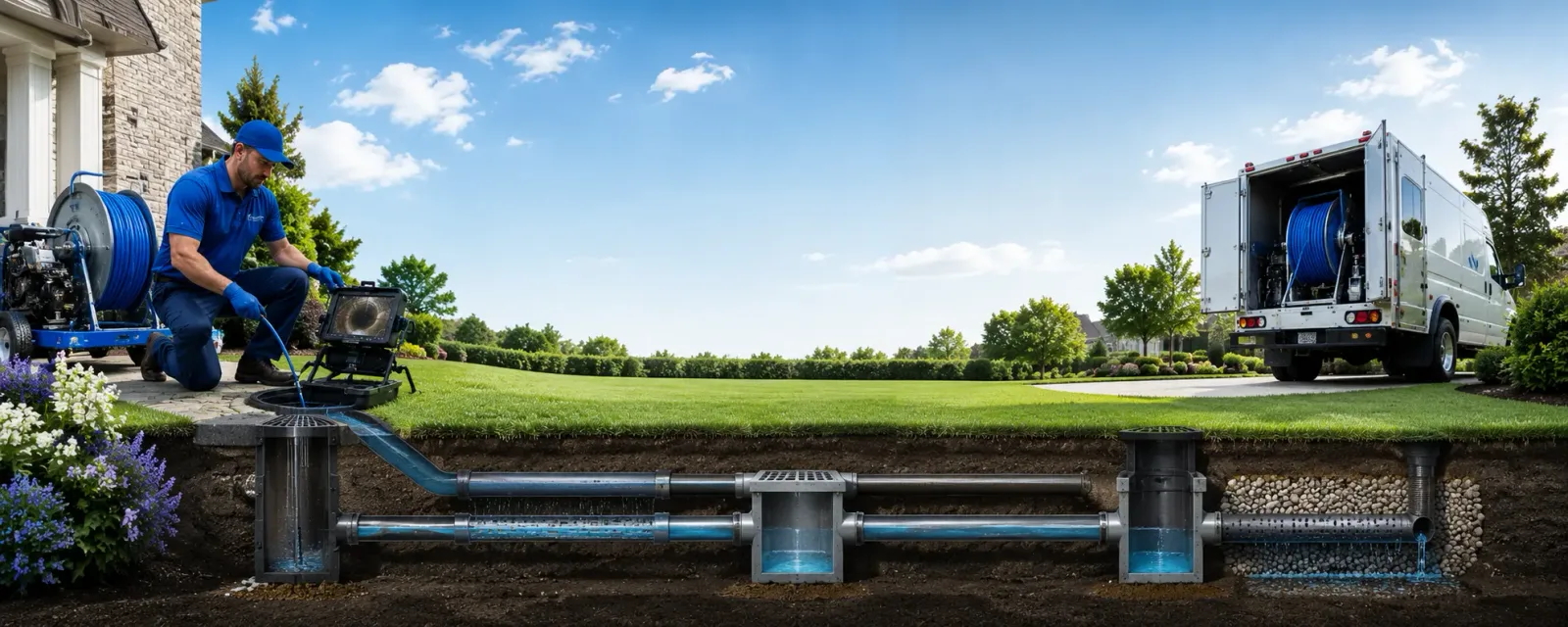 Outdoor drain cleaning information for Troy, MI